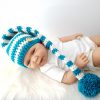 Slaapmutzzie Turquoise Ecru