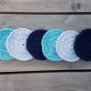 6 stoere onderzetters Marine Blue Grey - Afbeelding 2