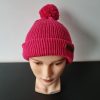 Gebreid Mutzzie Fuchsiaroze met pompon - Afbeelding 4