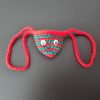 Neuswarmer Kaaiendonk Groen Rood met oogjes