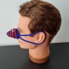Neuswarmer Lampegat Blauw Oranje met oogjes - Afbeelding 4