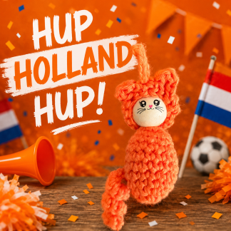 Gelukskatje Oranje